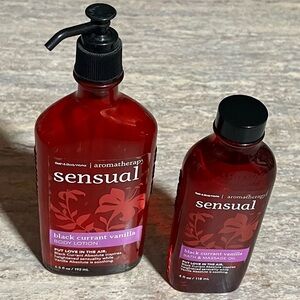Bath & Body Works Black Currant Vanilla Discontinued Bath & Massage Oil & Lotion
